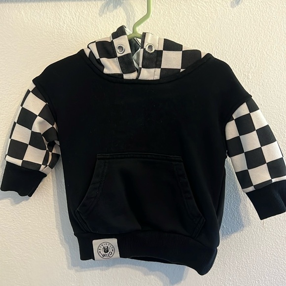 Other - Black and White Checkerd Hoodie